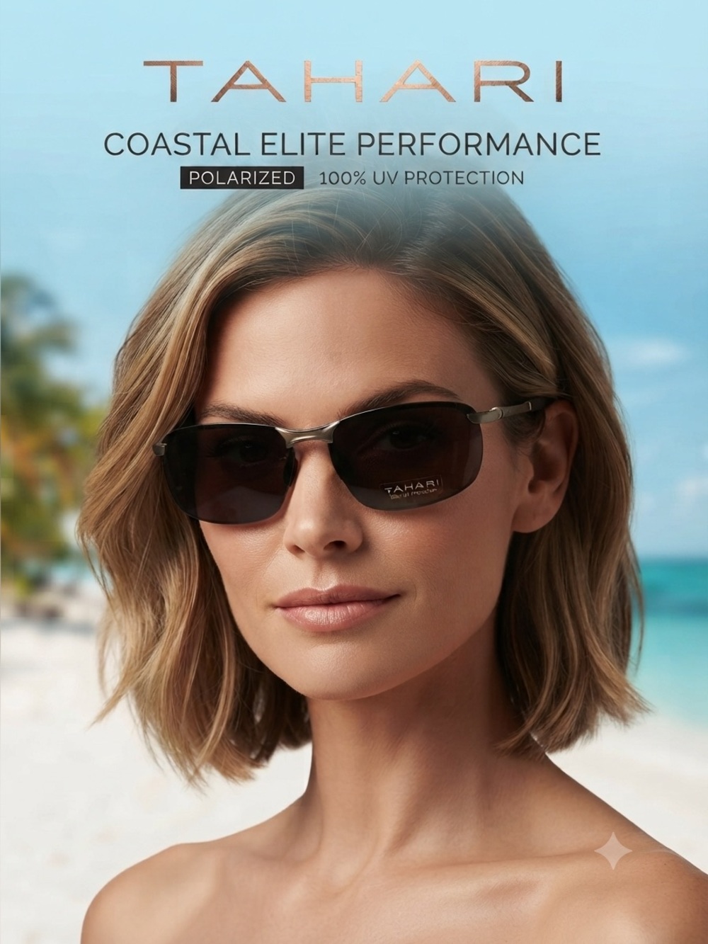 Tahari UV Protection Wire Frame Womens Sunglasses